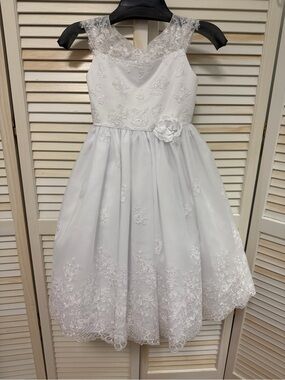Joan Calabrese White Girls Dress *NWT*